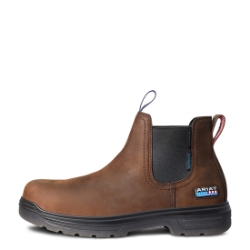 Ariat Turbo Chelsea Waterproof Carbon Toe Work Boots - USA Assembled 